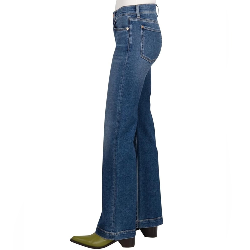7 For All Mankind Blue Dojo Flare Jeans